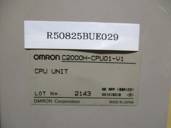 中古 OMRON CPU UNIT C2000H-CPU01-V1 - growdesystem