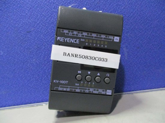 中古 KEYENCE KV-10DT 表示機能内蔵超小型PLC 2個 - growdesystem