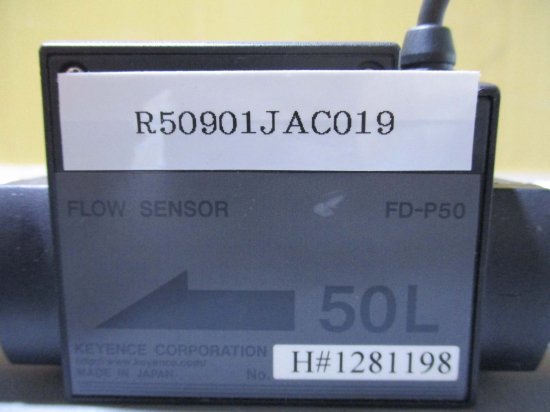 中古 KEYENCE FLOW SENSOR FD-P50 アンプ分離型デジタル流量センサ