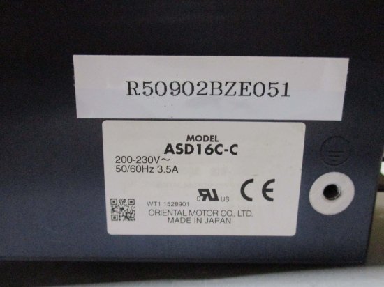 中古 ORIENTAL MOTOR ASD16C-C 200-230V 50/60HZ 3.5A - growdesystem