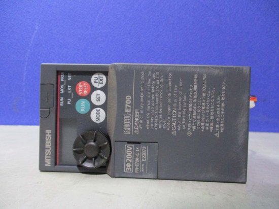 中古 MITSUBISHI INVERTER FR-E720-0.1K インバータ 200V - growdesystem