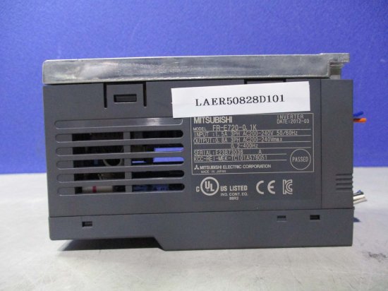 中古 MITSUBISHI INVERTER FR-E720-0.1K インバータ 200V - growdesystem