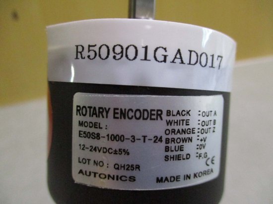 中古 AUTONICS ROTARY ENCODER E50S8-1000-3-T-24 ロータリーエンコーダー - growdesystem