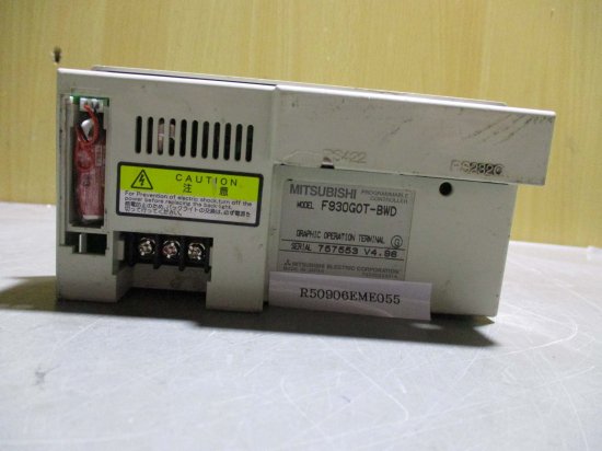 中古 MITSUBISHI GRAPHIC OPERATION TERMINAL F930GOT-BWD タッチパネル 通電OK -  growdesystem