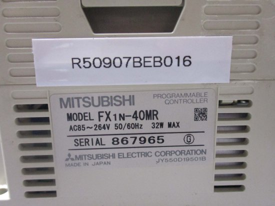 中古 MITSUBISHI マイクロシーケンサ FX1Nシリーズ(基本ユニット) FX1N-40MR - growdesystem