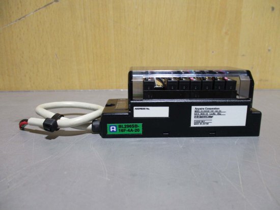 中古 AnyWire BL296SB-16F-4A-20 小型端子台ターミナル 24VDC 4個 - growdesystem