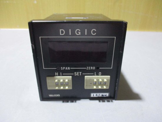 中古 VALCOM DIGIC VPS-D-(-1.0～10.0K)-2S-1 デジタル表示計 - growdesystem