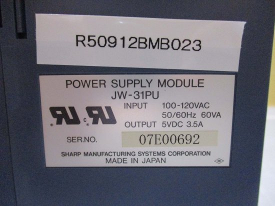 中古 SHARP POWER SUPPLY MODULE JW-31PU 電源モジュール 2個　 - growdesystem