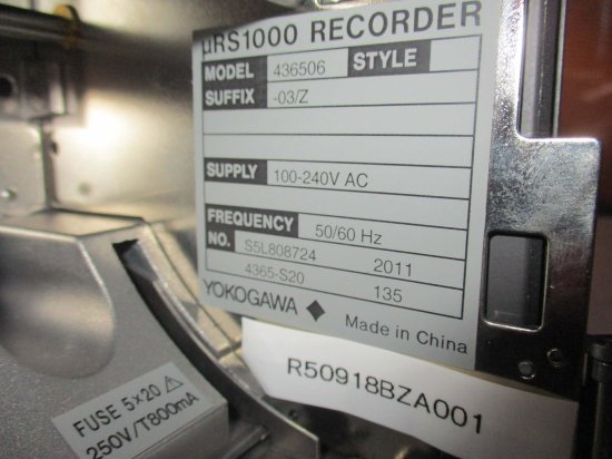 中古 YOKOGAWA チャートレコーダ 温度記録計 436506 ＜通電OK＞ - growdesystem