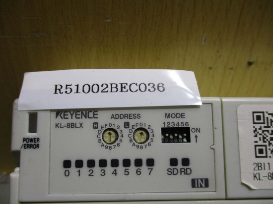 中古 KEYENCE KL-8BLX PLC 省配線中継ネジ端子台 - growdesystem