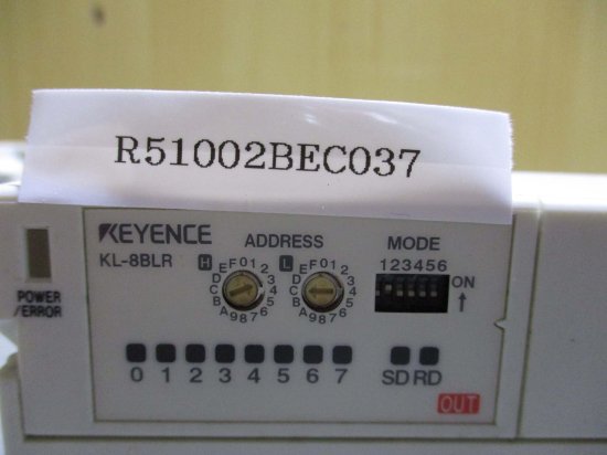 中古 KEYENCE KL-8BLR PLC 省配線中継ネジ端子台 3個 - growdesystem