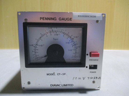 中古 DIAVACLMITED PENNING GAUGE CT-3P ペニング真空計 - growdesystem