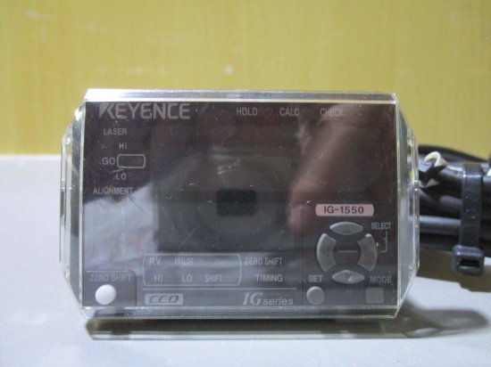 中古 Keyence IG-1550 多機能CCDレーザーマイクロメーター / LG-010 T /LG-010 R - growdesystem