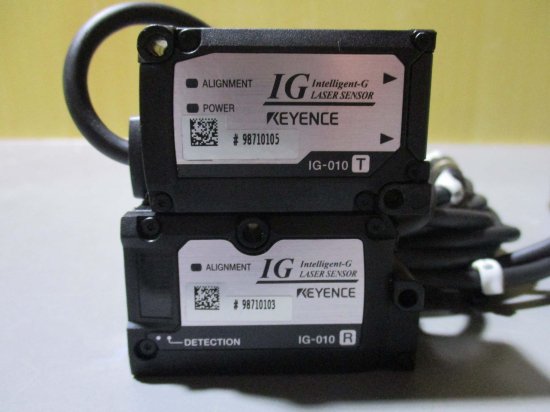 中古 Keyence IG-1550 多機能CCDレーザーマイクロメーター / LG-010 T /LG-010 R - growdesystem