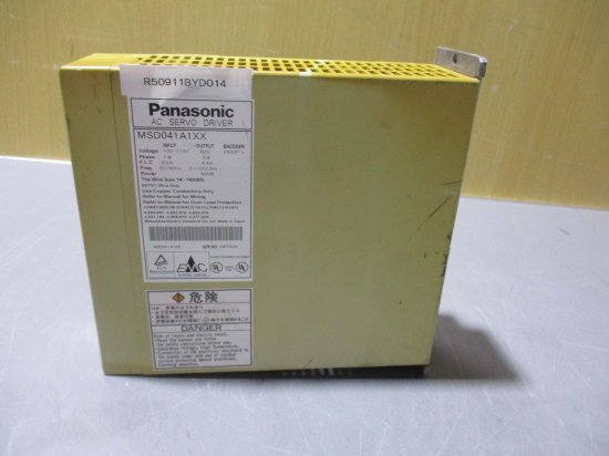 中古 Panasonic AC SERVO DRIVER MSD041A1XX ACサーボドライバー - growdesystem