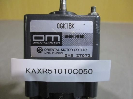 中古 Oriental Motor OIK3GK-B3 Motor With Gear Head OGK18K - growdesystem