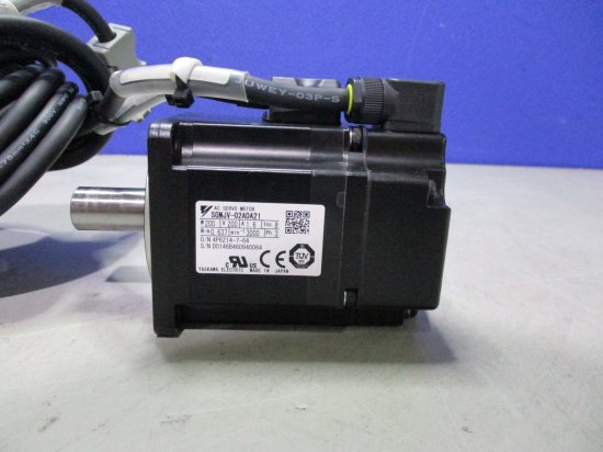 中古 YASKAWA AC SERVO MOTOR SGMJV-02ADA21 AC サーボモータ 200W - growdesystem