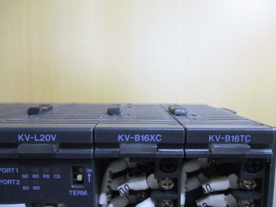 中古 KEYENCE CONTROLLER KV-3000/KV-CL20/KV-L20V/KV-B16XC/KV-B16TC ...