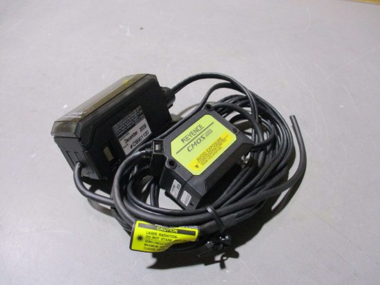 中古 KEYENCE CMOS LASER SENSOR GV-22/GV-H130 レーザセンサ セット - growdesystem