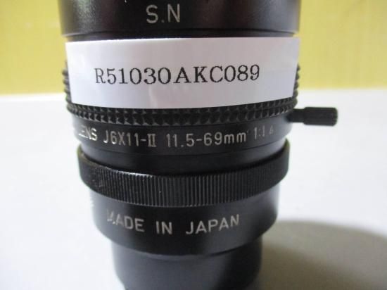 中古 CANON TV ZOOM LENS J6×11 11.5-69mm 1:1.4 - growdesystem