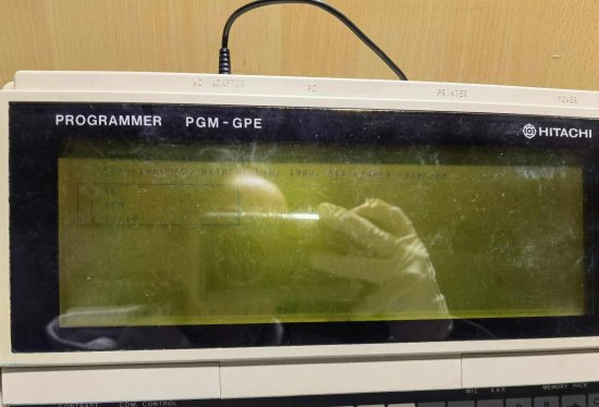 中古 HITACHI PGM-GPE PLC PROGRAMMING DEVICE ＜通電OK> - growdesystem