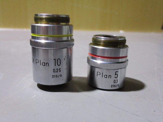 中古 NIKON OPTIPHOT-2 生物顕微鏡 / Nikon 346158 M Plan 10 / 339190 M Plan 5/  ＜通電OK＞ - growdesystem