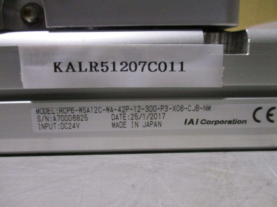 中古 IAI CORPORATION ロボシリンダ RCP6-WSA12C-WA-42P-12-300-P3-X08 