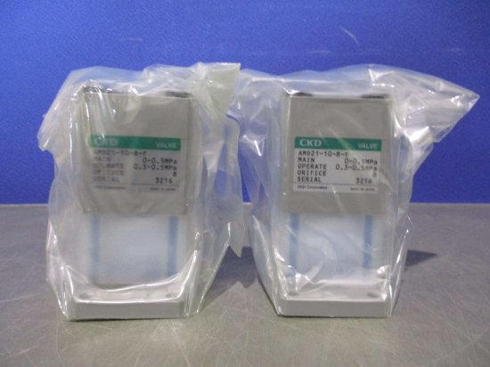 新古 CKD VALVE AMD21-10-8-F 薬液用エアオペレイトバルブ 2個