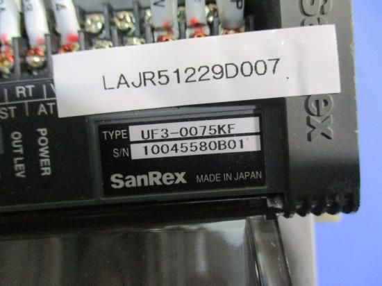 中古 SANREX UF3-0075KF サイリスタ式電力調整器 三相 - growdesystem