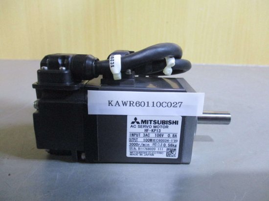 中古MITSUBISHI AC SERVO MOTOR HF-KP13 ACサーボモーター 100W - growdesystem