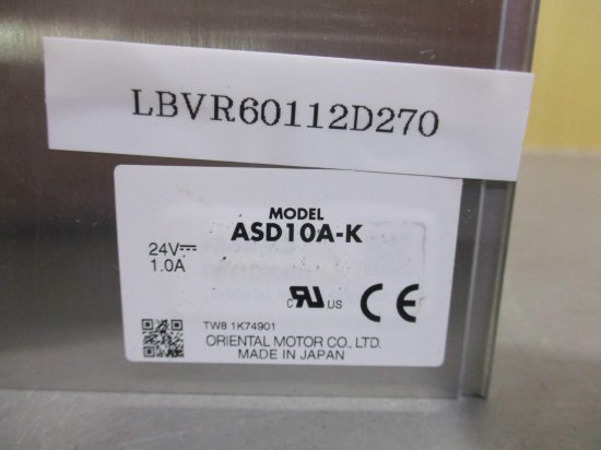 中古 ORIENTAL MOTOR ASD10A-K αSTEP用ドライバ 24V 1.0A - growdesystem