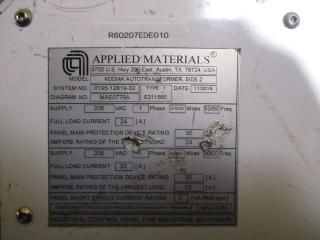 Applied Materials E211565 Enclosure Assy Box Transformer 0195-12819-02 