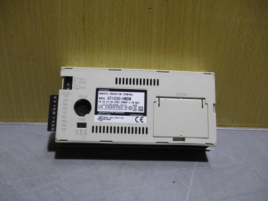 中古MITSUBISHI GT1030-HWDW GRAPHIC OPERATION TERMINAL 通電OK - growdesystem