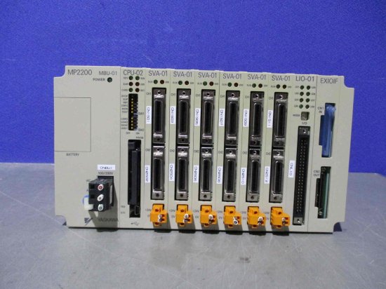 中古YASKAWA 電機 MP2200 MBU-01 CPU-02,SVA-01*6,LIO-01,EXIOIF 