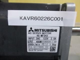 MITSUBISHI AC SERVO MOTOR HC-MFS43 400W AC ܥ⡼