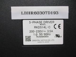 ORIENTAL MOTOR RKD514L-C 5-PHASE DRIVER ƥåԥ󥰥⡼ѥɥ饤