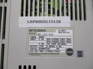 MITSUBISHI AC SERVO MR-J2S-40A AC ܥ 400W