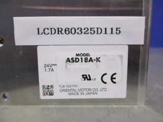ORIENTAL MOTOR STEPPING MOTOR DRIVER ASD18A-K ƥåԥ󥰥⡼ɥ饤 