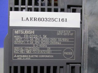MITSUBISHI FR-D720-1.5K 200V С