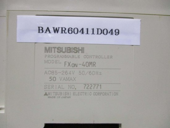 中古 MITSUBISHI シーケンサ FX0N-40MR - growdesystem