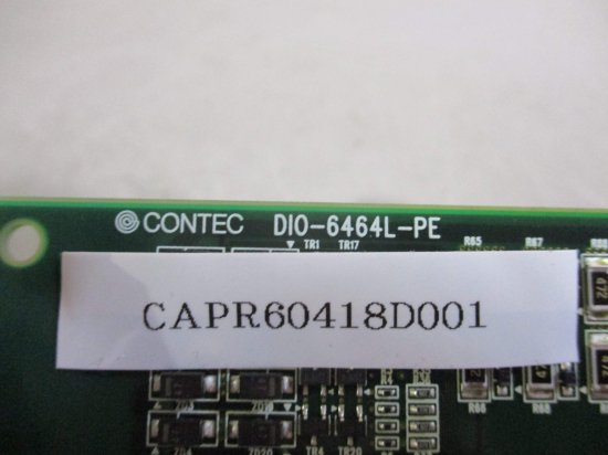 中古 CONTEC DIO-6464L-PE 縁型デジタル入出力ボード PCI Express - growdesystem