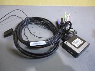  IOGEAR GCS62HU 2 PORT HD CABLE KVM SWITCH WITH AUDIO 