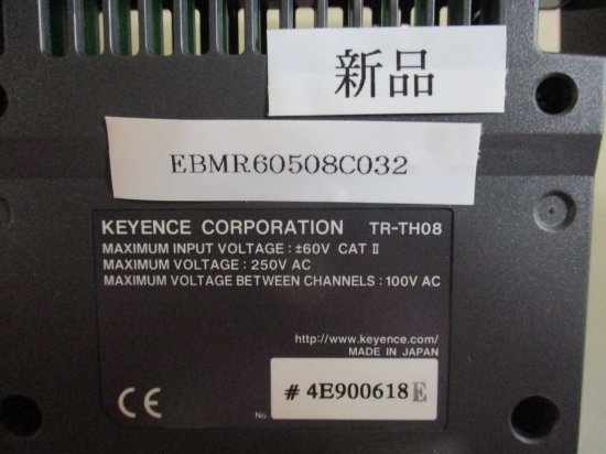 新古 KEYENCE TR-TH08 高精度温度・電圧計測ユニット - growdesystem