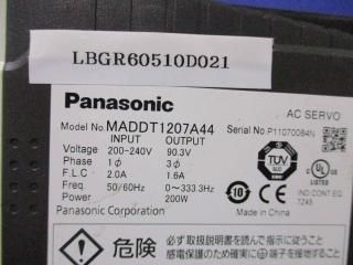  PANASONIC AC SERVO DRIVER MADDT1207A44 200W