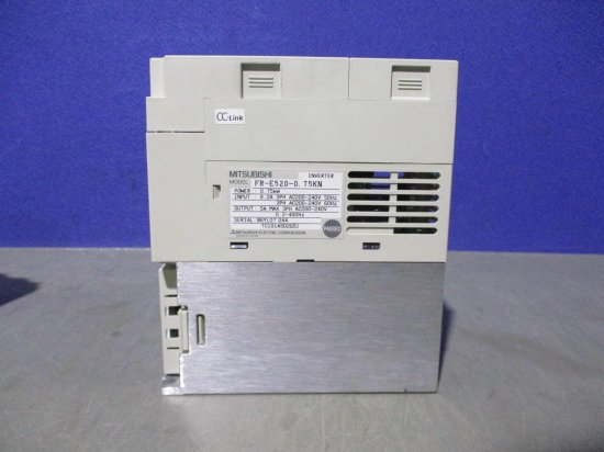 中古 MITSUBISHI FR-E520-0.75KN インバータ 三相200V CC-Linkタイプ - growdesystem