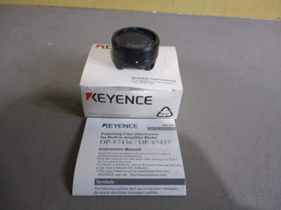 新古 KEYENCE OP-87436 照明一体型画像判別センサ IVシリーズ用 可視光偏光フィルタアタッチメント - growdesystem