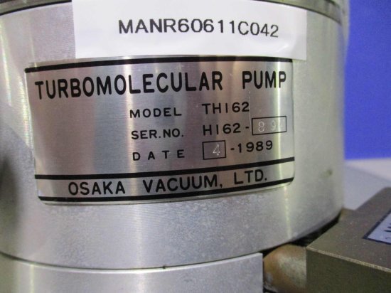 中古 大阪真空機器 OSAKA VACUUM TH162 ターボ分子ポンプ - growdesystem