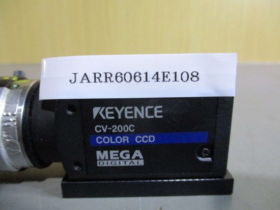 中古 KEYENCE カラーカメラ CV-200C COLOR CCD MEGA DIGITAL レンズ 付け - growdesystem