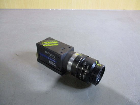 中古 KEYENCE カラーカメラ CV-200C COLOR CCD MEGA DIGITAL レンズ 付け - growdesystem