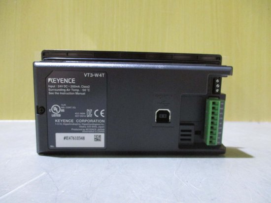 新古 KEYENCE VT3-W4T TFTカラー タッチパネル - growdesystem